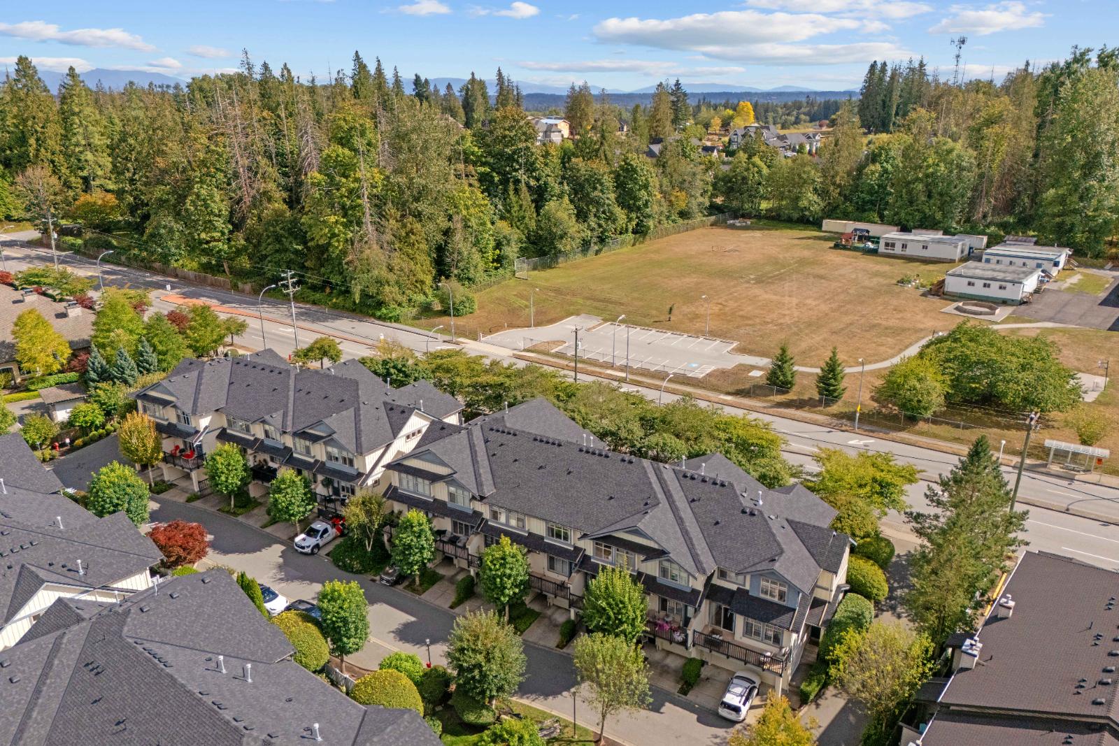Monterra townhouse complex from above
